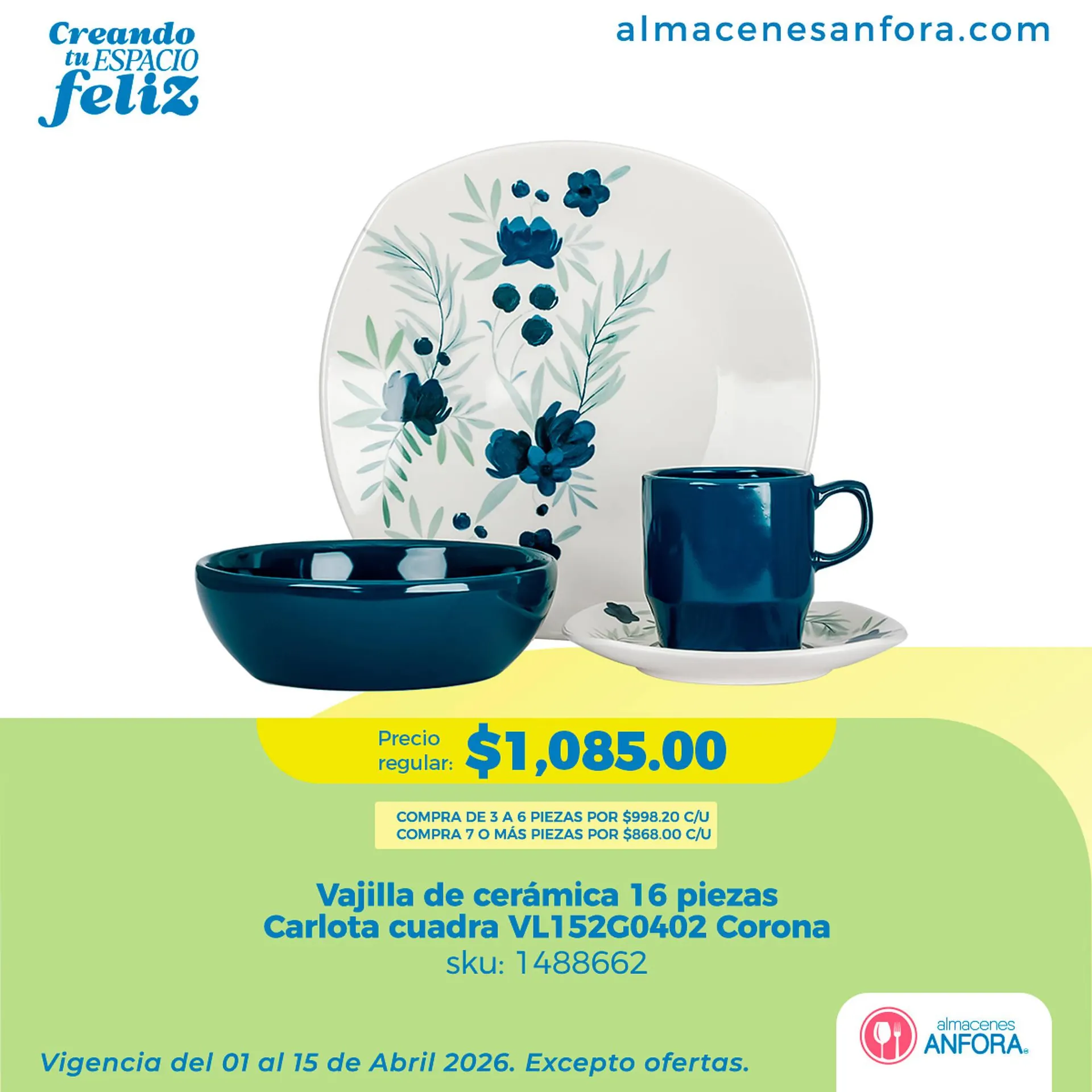 Catálogo de Catálogo Almacenes Anfora 3 de abril al 15 de abril 2026 - Pagina 4