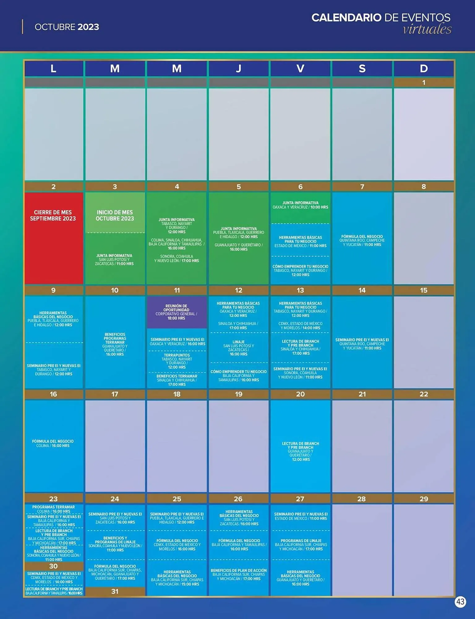 Catálogo de Catálogo Terramar Brands 3 de octubre al 31 de octubre 2023 - Pagina 43