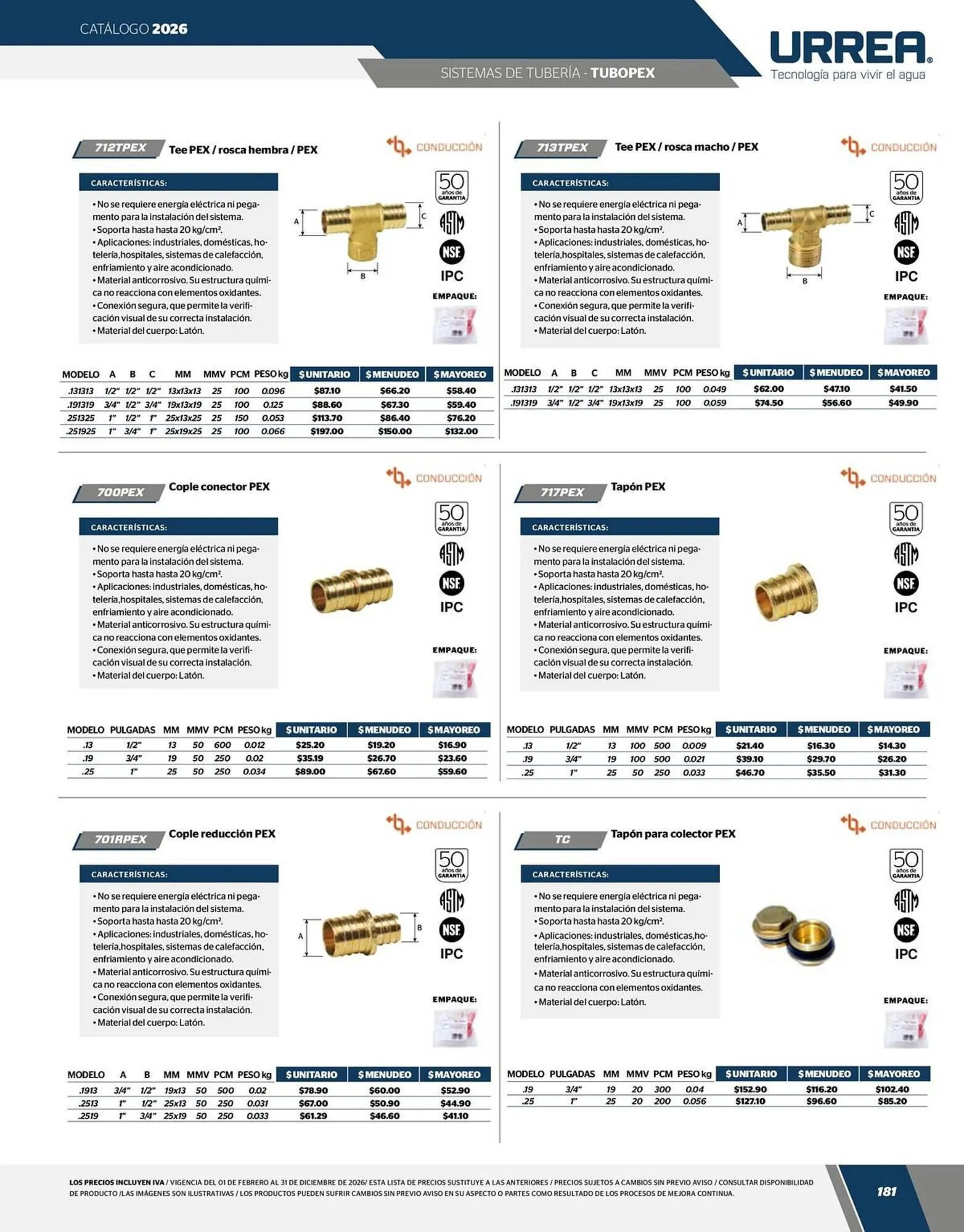 Catálogo de Catálogo Urrea 24 de abril al 31 de diciembre 2026 - Pagina 183