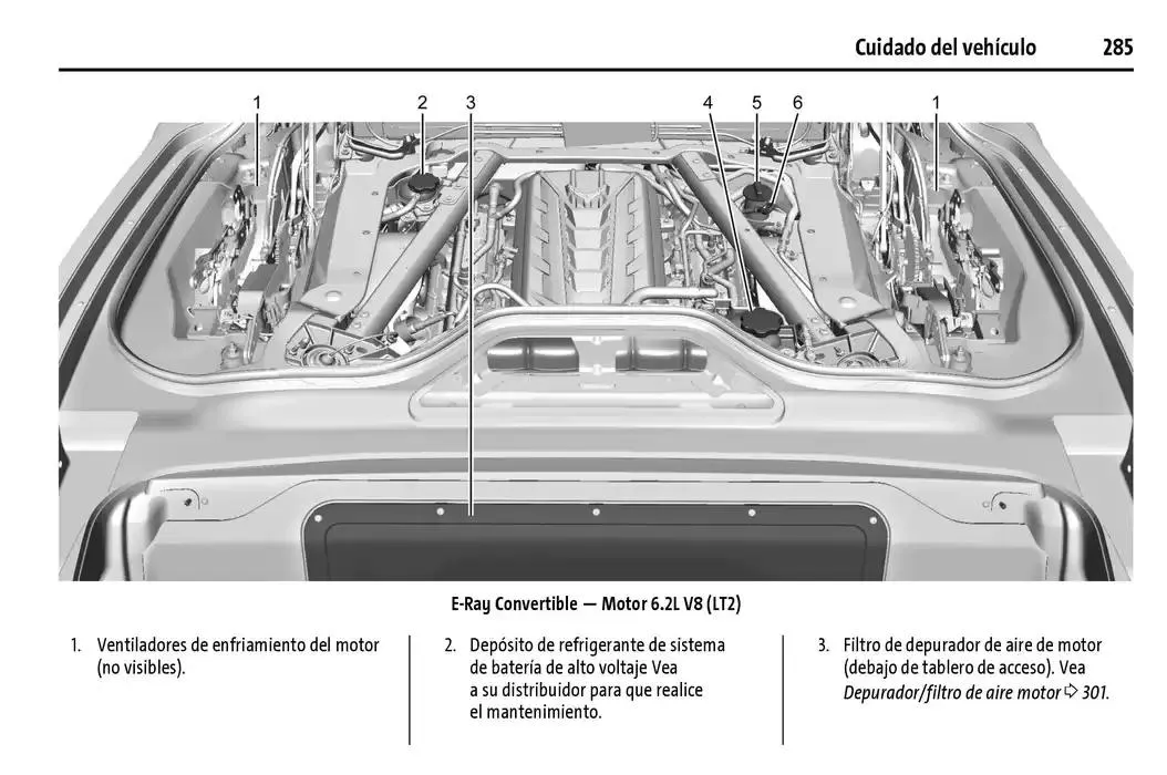 Catálogo de Chevrolet Corvette Stingray Manual del propietario 22 de enero al 31 de diciembre 2025 - Pagina 286