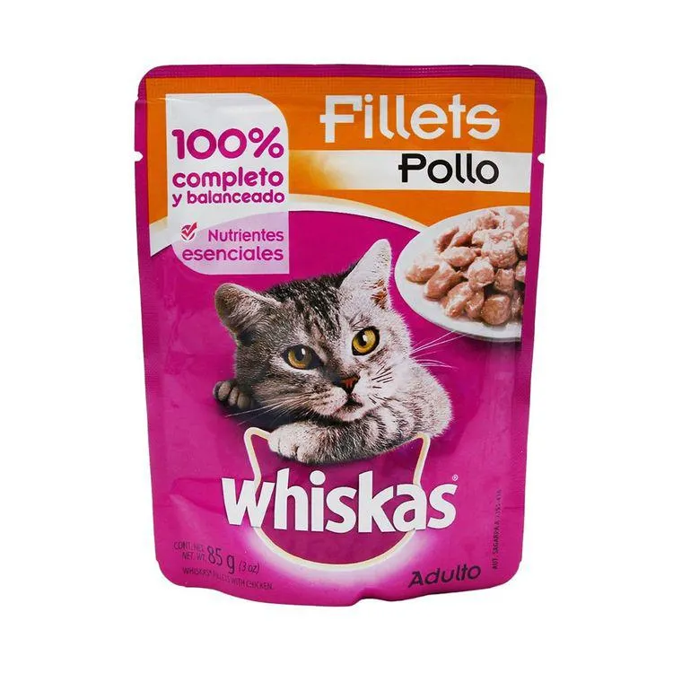 Alimento Whiskas Pouch Pollo 85grs - Whiskas - 1 pieza
