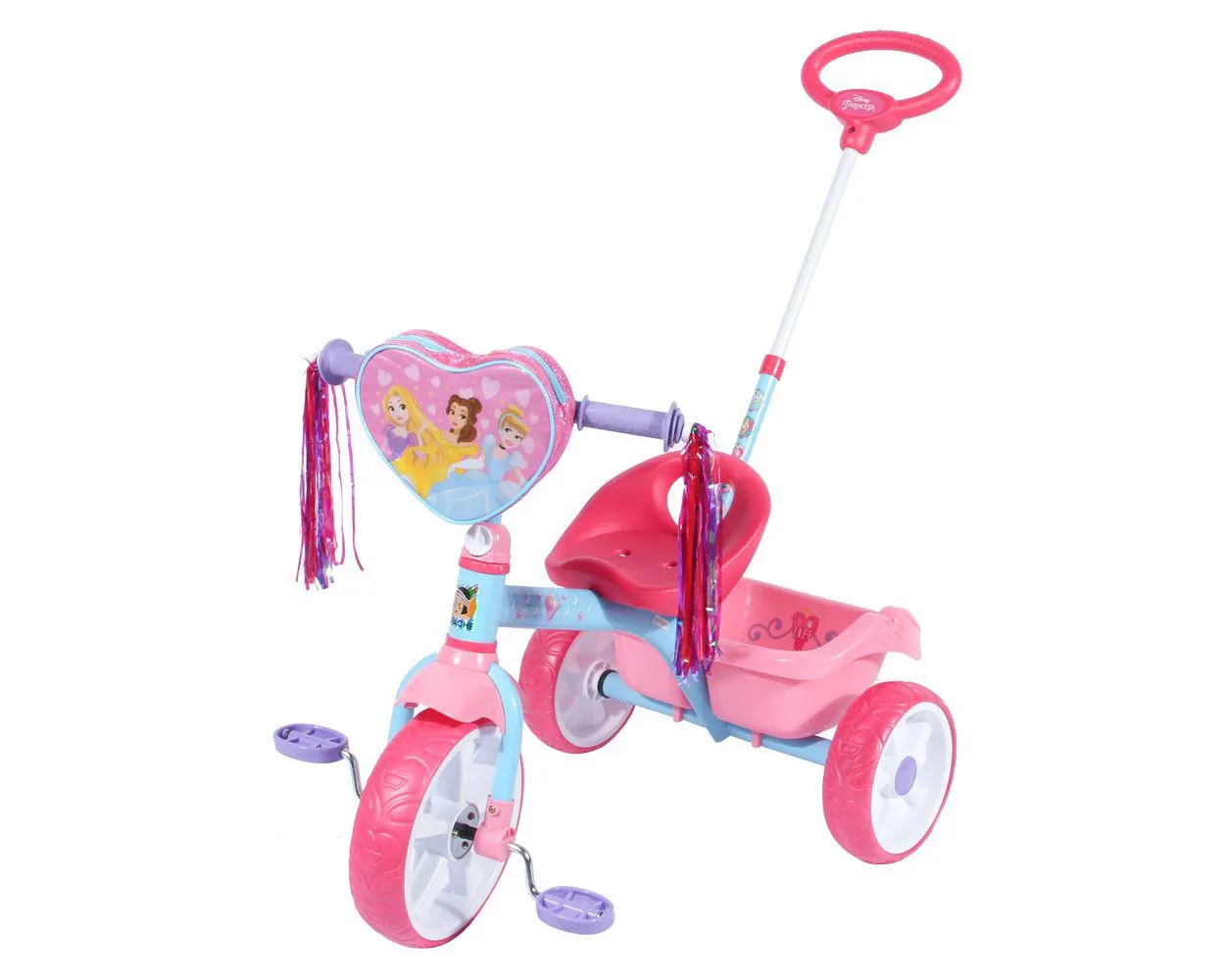 Triciclo Disney Princess Deluxe Pushbar