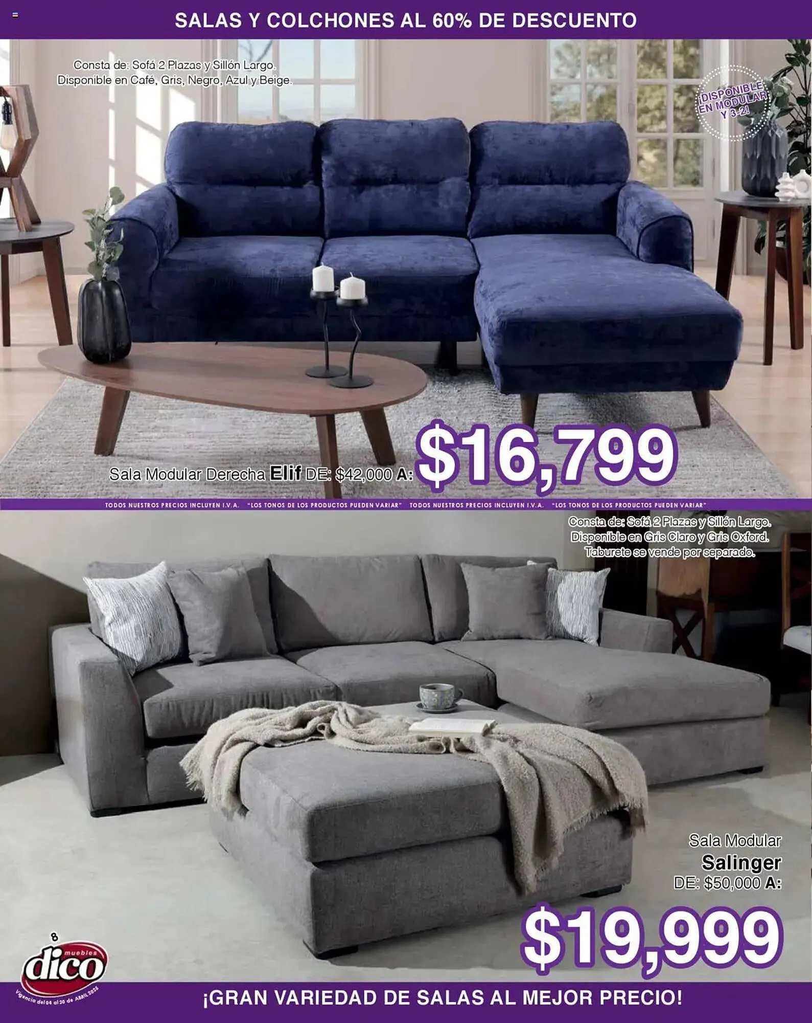 Catálogo de Catálogo Muebles Dico 4 de abril al 30 de abril 2025 - Pagina 8