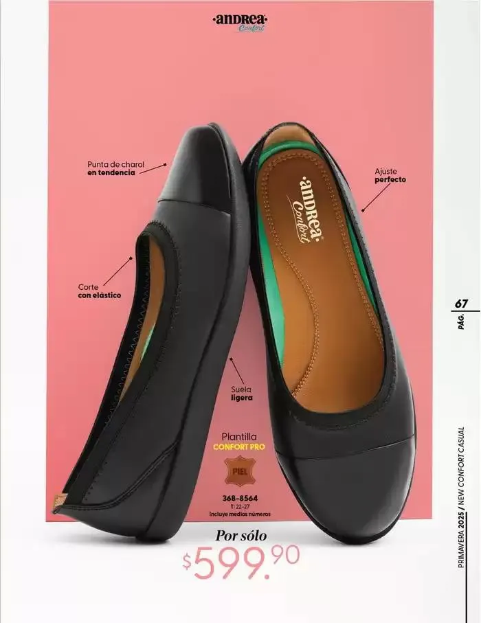 Catálogo de ANDREA | CALZADO CONFORT 26 de enero al 24 de mayo 2025 - Pagina 67