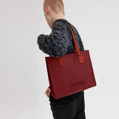 Bolsa Tote Relay Con Relieve de la Marca