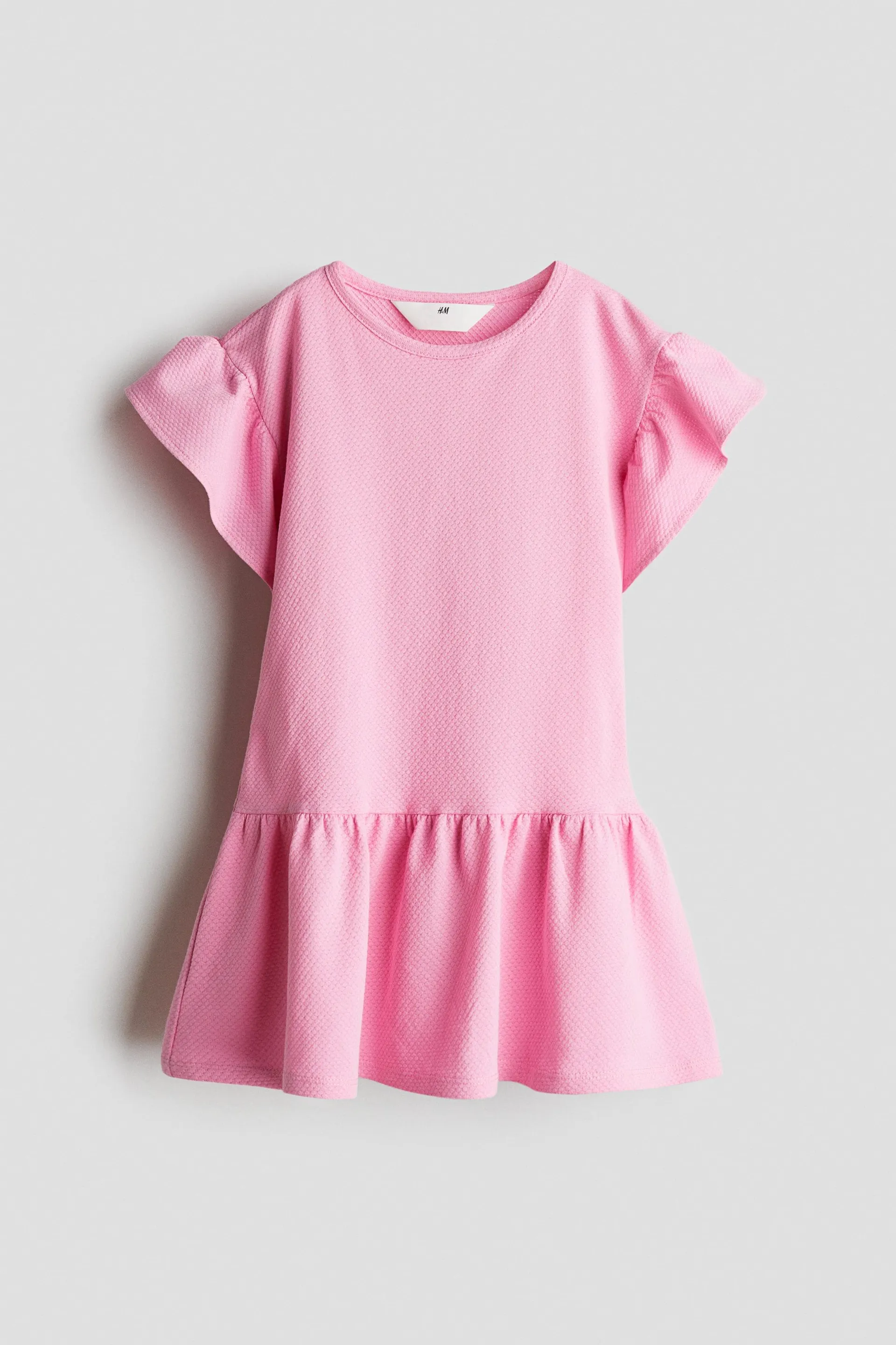 Vestido de algodón con mangas mariposa