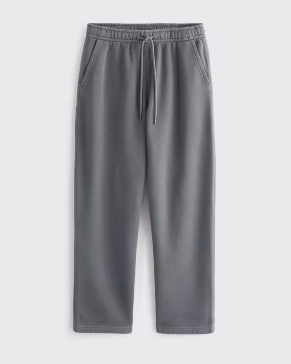 Essential Straight Open-Hem Sweatpant