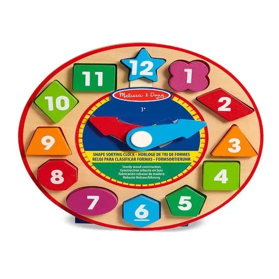 Bandai Melissa and Doug Reloj Para Clasificar Formas 87367