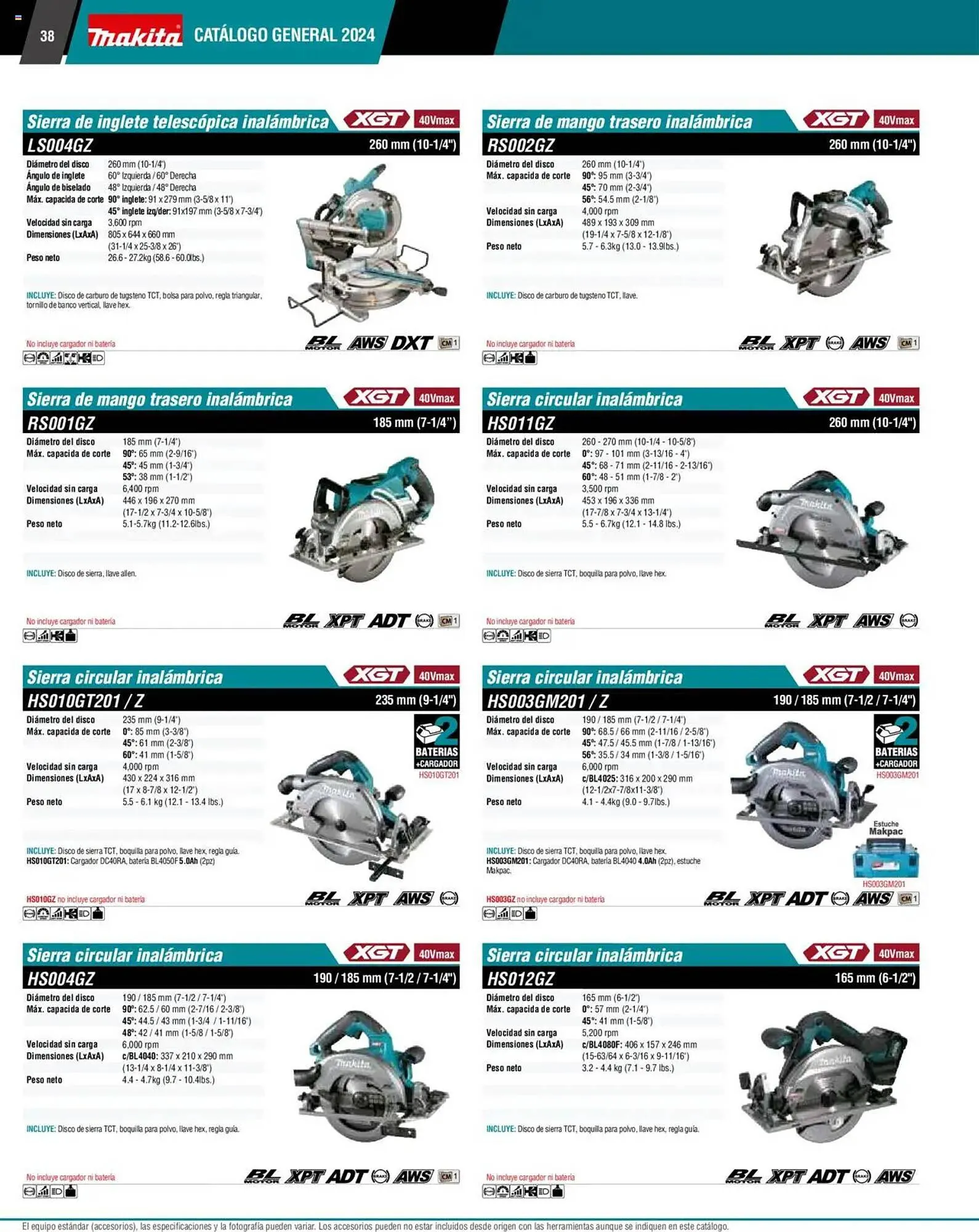 Catálogo de Catálogo Makita 4 de septiembre al 1 de julio 2026 - Pagina 38