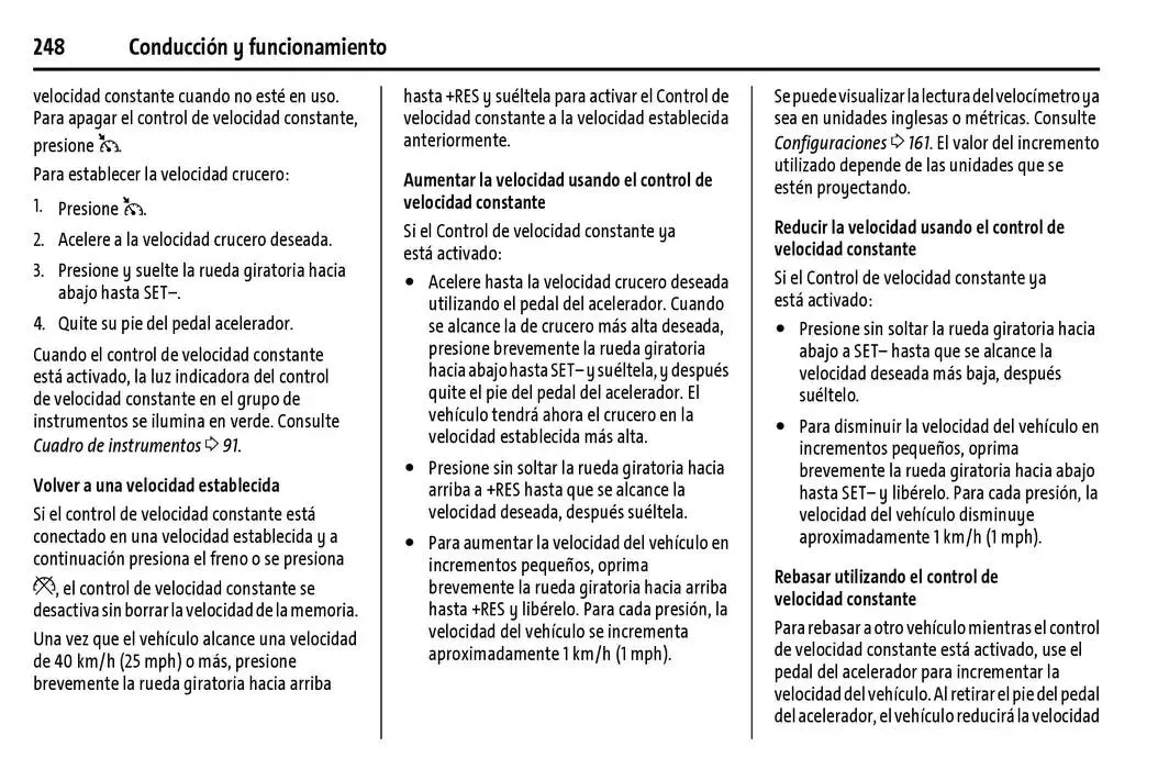 Catálogo de Chevrolet Corvette Stingray Manual del propietario 22 de enero al 31 de diciembre 2025 - Pagina 249
