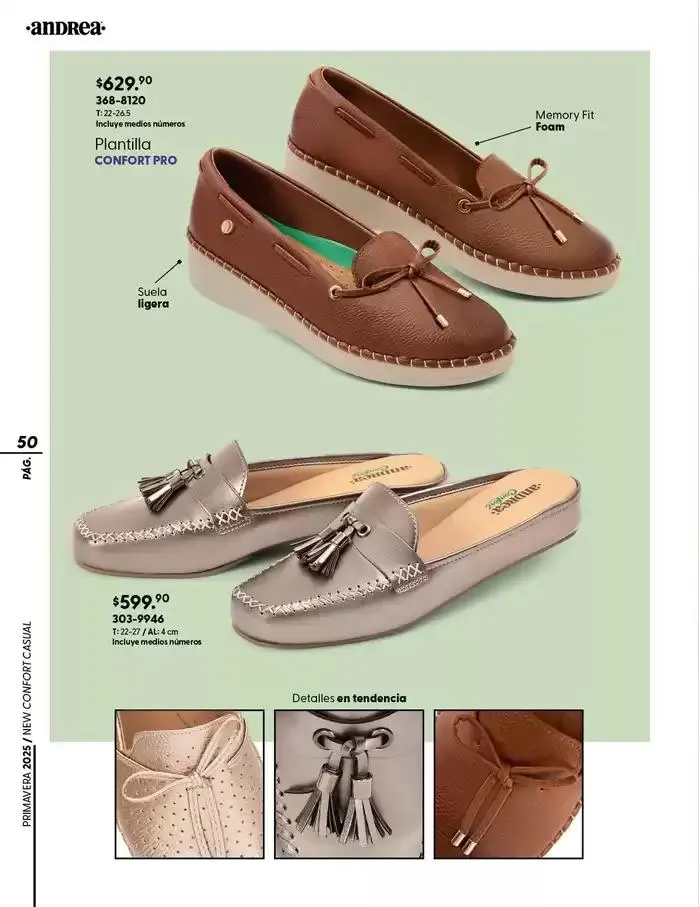 Catálogo de ANDREA | CALZADO CONFORT 26 de enero al 24 de mayo 2025 - Pagina 50