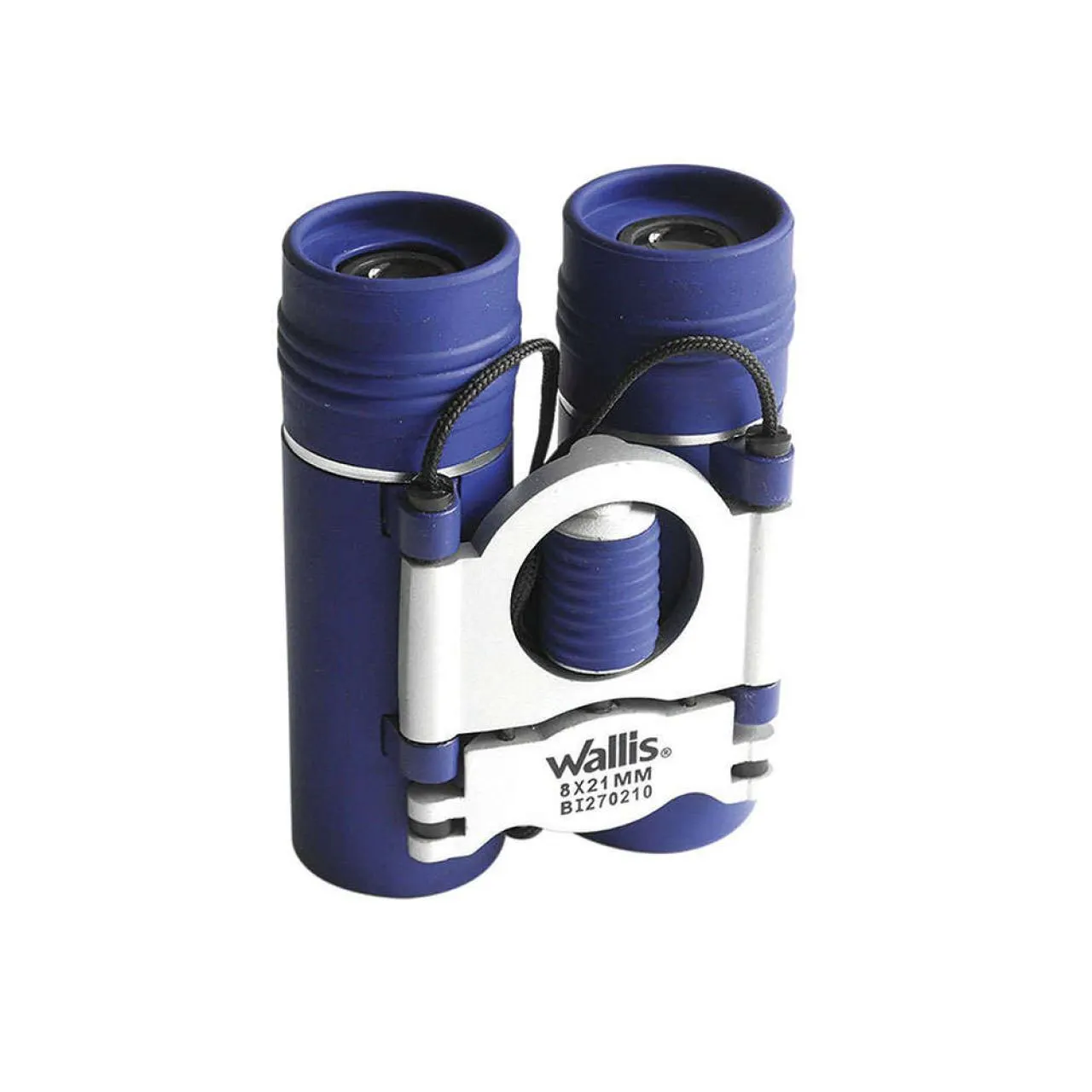 Binocular compacto tipo tejado 8 x 21 mm, azul/plata