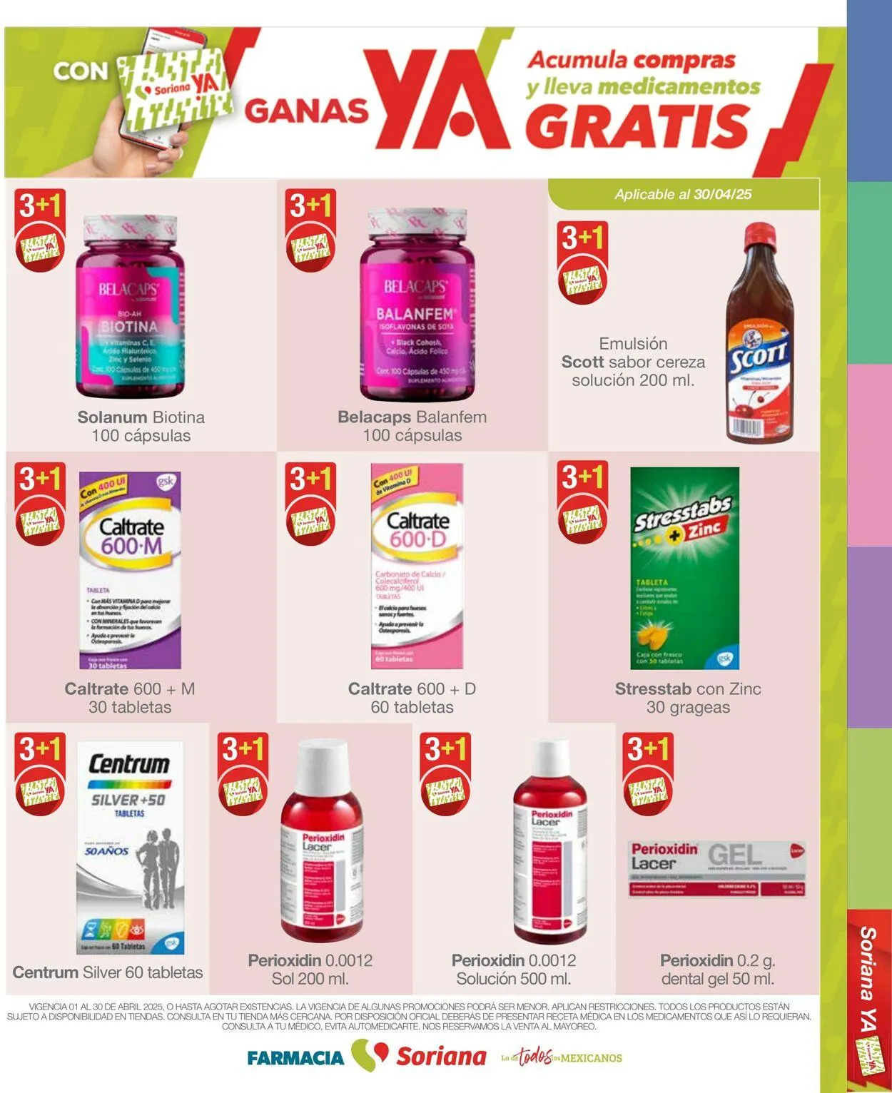 Catálogo de Soriana - Folleto Farmacia Abril Híper Nacional Oferta actual 1 de abril al 30 de abril 2025 - Pagina 22