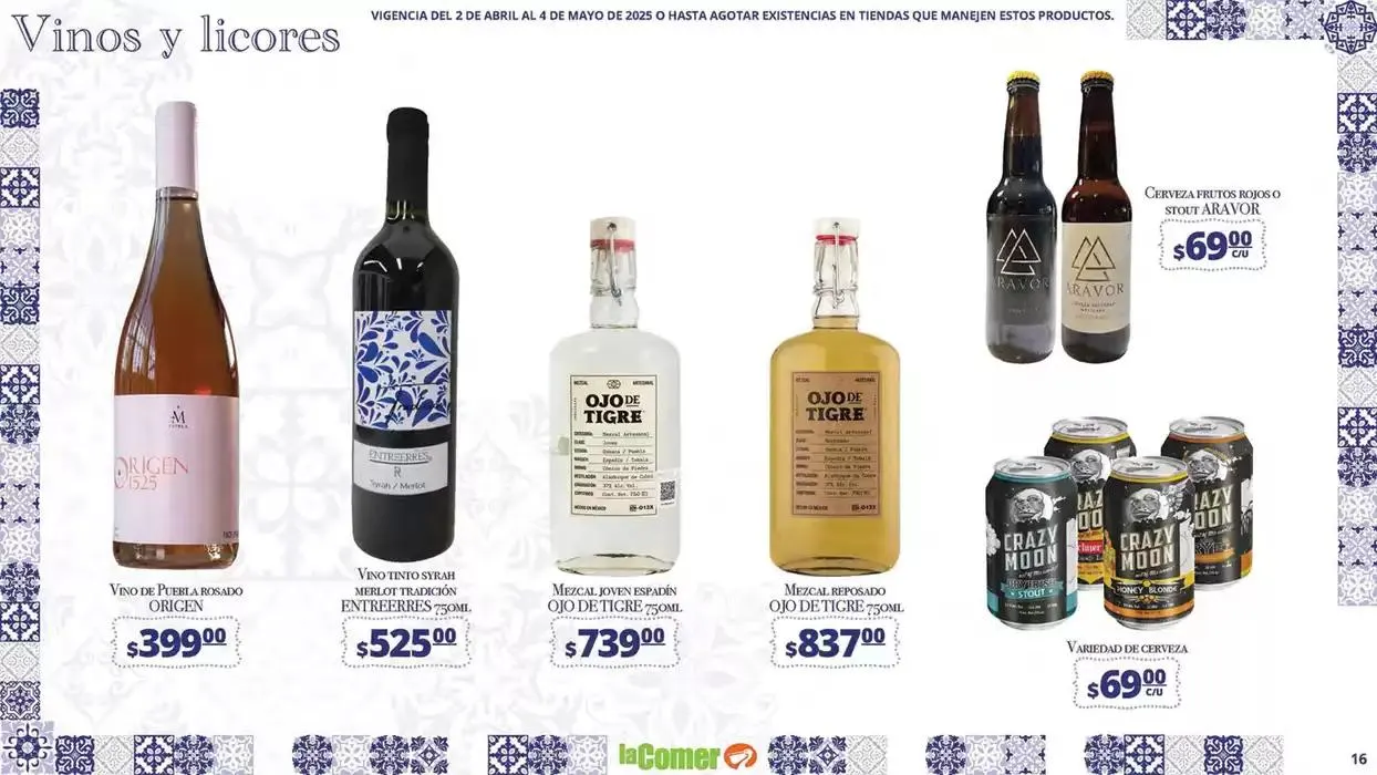 Catálogo de La Comer Puebla Rincones de México 2 de abril al 4 de mayo 2025 - Pagina 16
