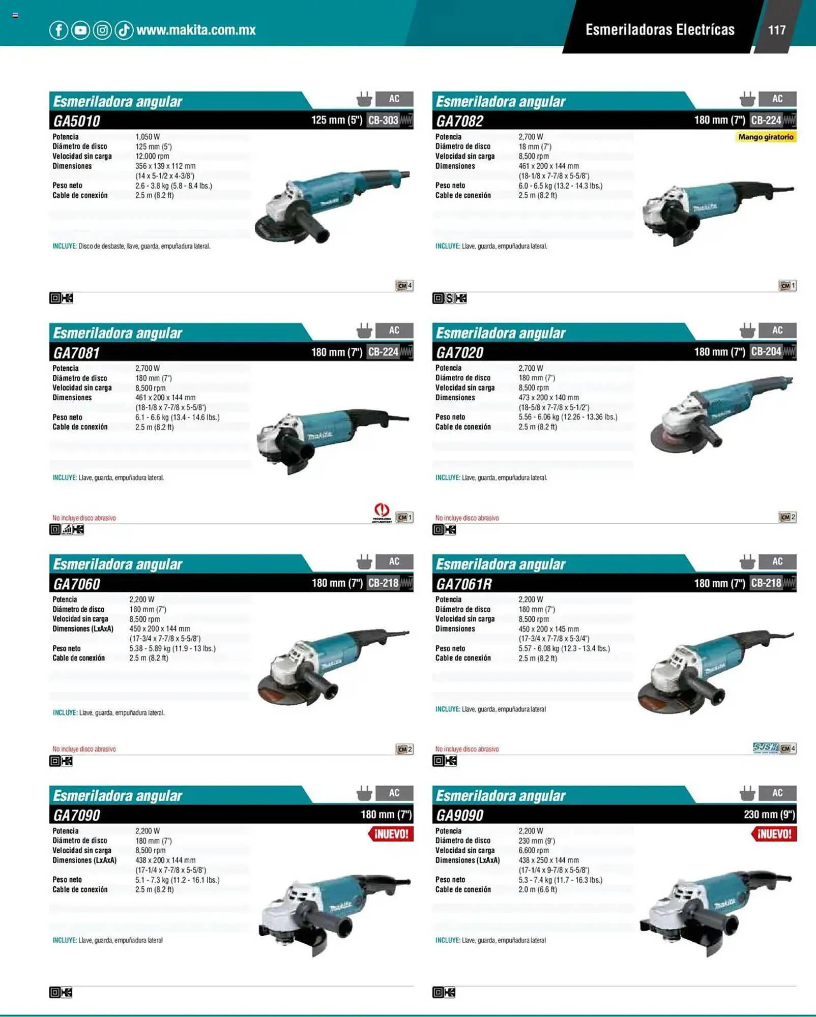 Catálogo de Catálogo Makita 4 de septiembre al 1 de julio 2026 - Pagina 117