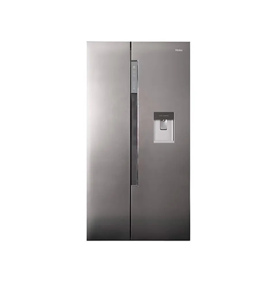 REFRIGERADOR HAIER 18 P3 PLATA DESPACHADOR DE AGUA AUTOMATICO 2 PUERTAS INOXIDABLE