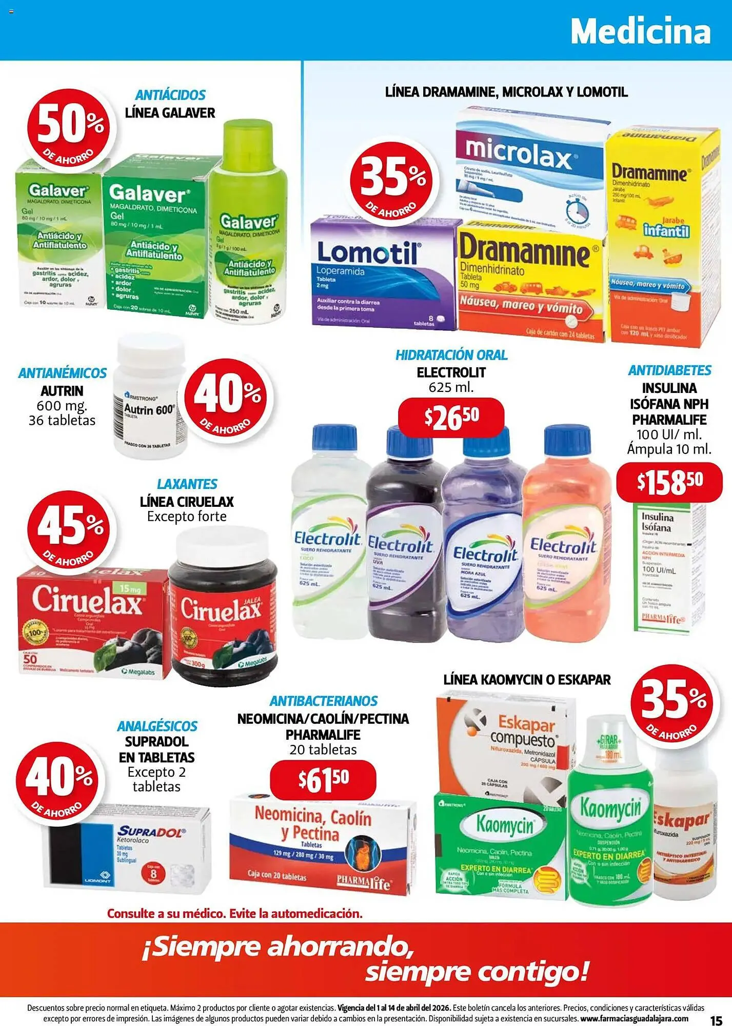 Catálogo de Folleto Farmacias Guadalajara 1 de abril al 15 de abril 2026 - Pagina 15