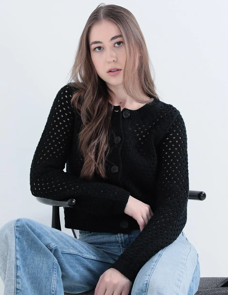 Suéter cuello redondo para mujer