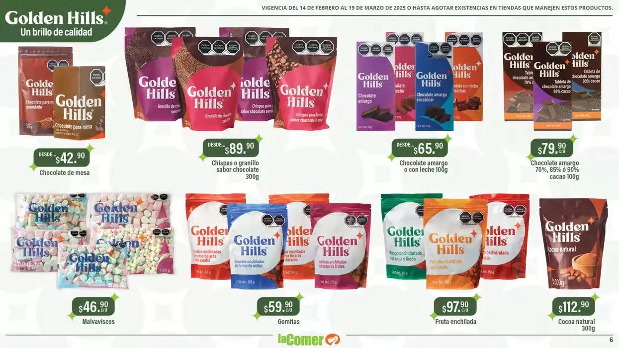 Catálogo de Golden Hills - La Comer 14 de febrero al 19 de marzo 2025 - Pagina 6