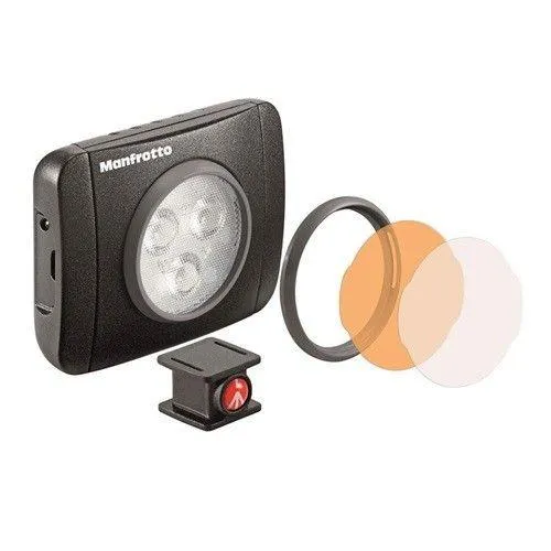 Lámpara MANFROTTO MLUMIEPL-BK LUMIMUSE De 3 LED Negra