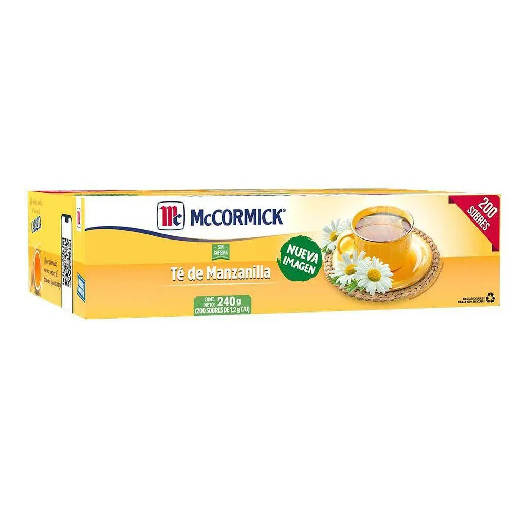 Té de Manzanilla McCormick 200 sobres