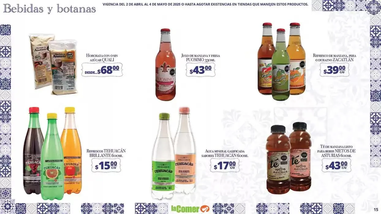 Catálogo de La Comer Puebla Rincones de México 2 de abril al 4 de mayo 2025 - Pagina 15