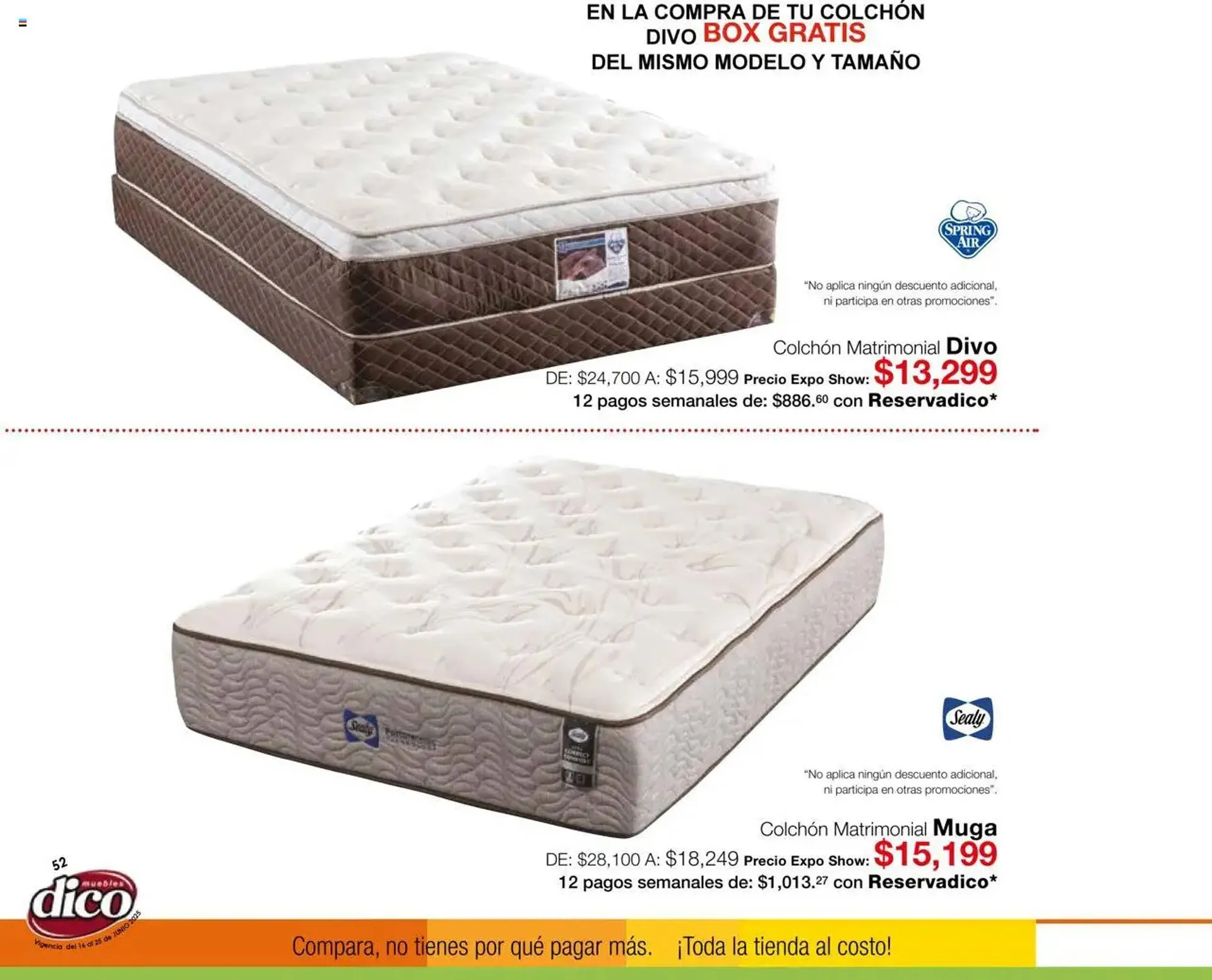 Catálogo de Catálogo Muebles Dico 12 de junio al 25 de junio 2025 - Pagina 50