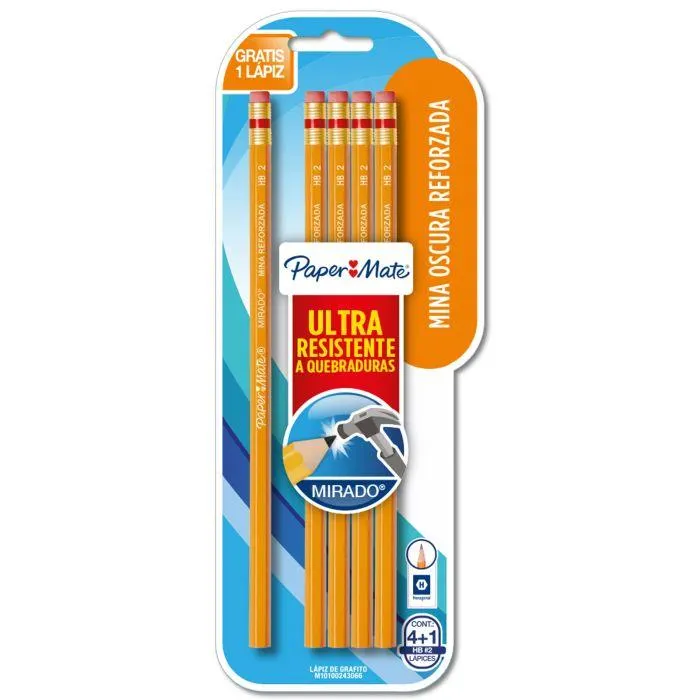 Lápiz de Grafito #2 Mirado Hexagonal Bl/4