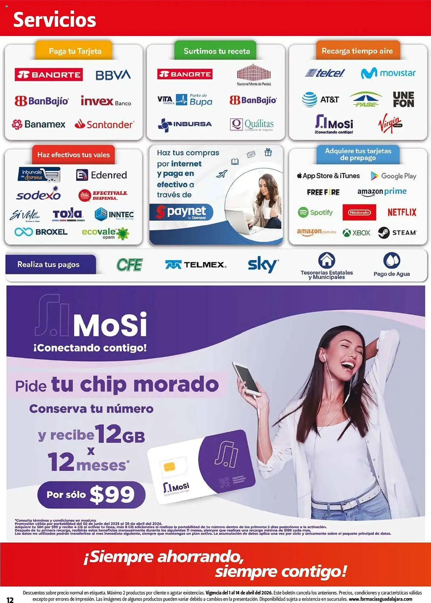 Catálogo de Folleto Farmacias Guadalajara 1 de abril al 15 de abril 2026 - Pagina 12