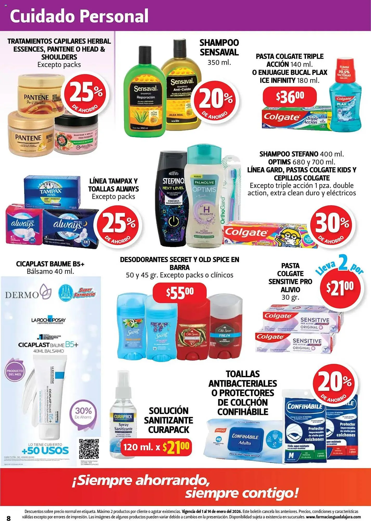 Catálogo de Folleto Farmacias Guadalajara 1 de enero al 14 de enero 2026 - Pagina 8