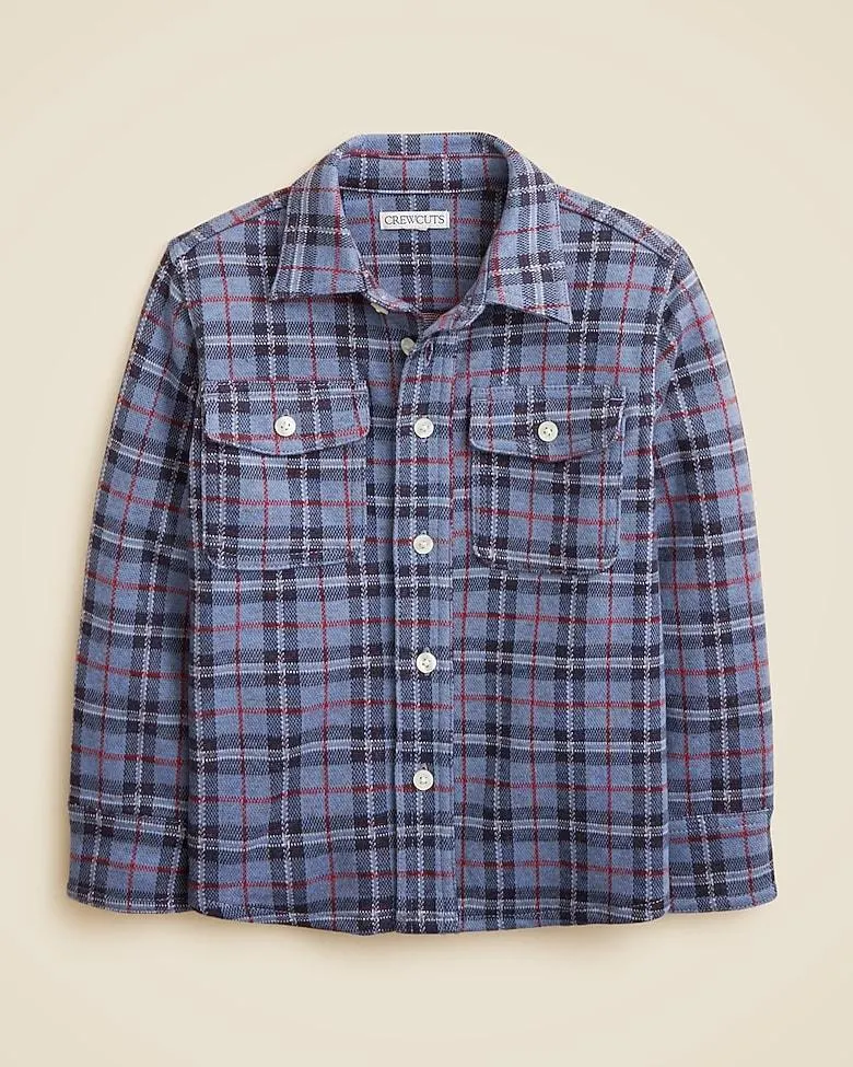 Kids' lightweight Seaboard soft-knit shirt in plaid