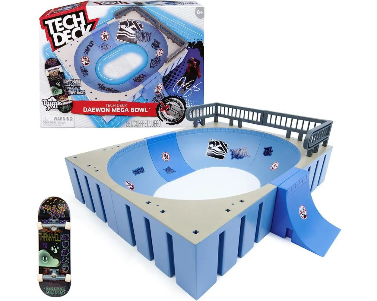 Tech Deck juego de rampas personalizables y construibles con diapasón exclusivo