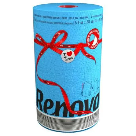 Toalla Cocina Azul Renova 1 Rollo