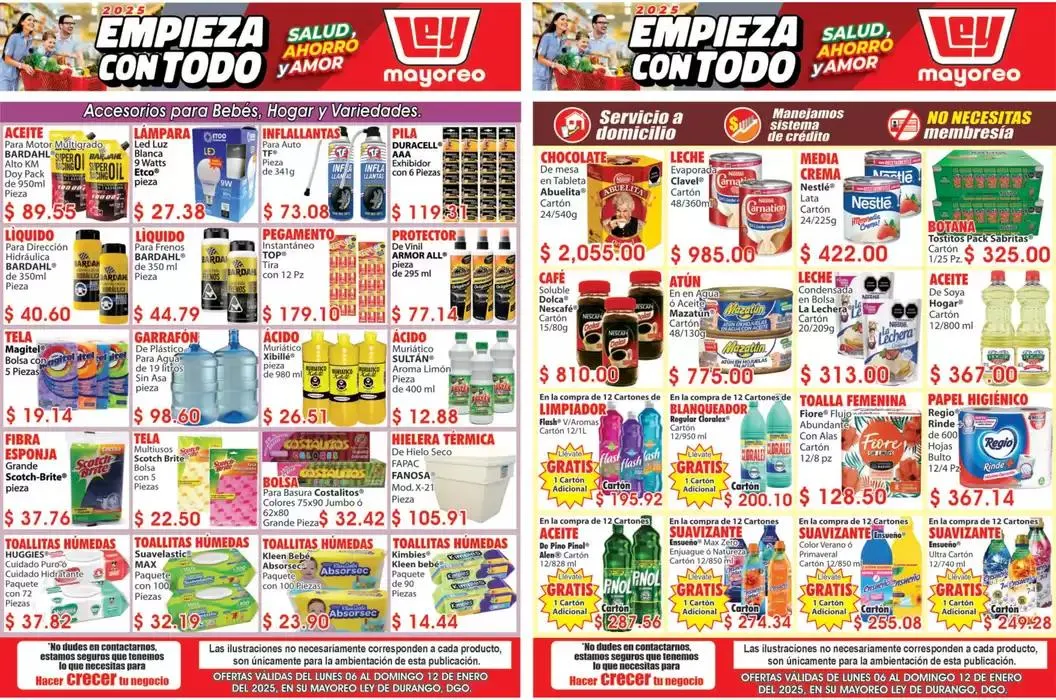 Catálogo de Ofertas Mayoreo Casa Ley 7 de enero al 12 de enero 2025 - Pagina 1
