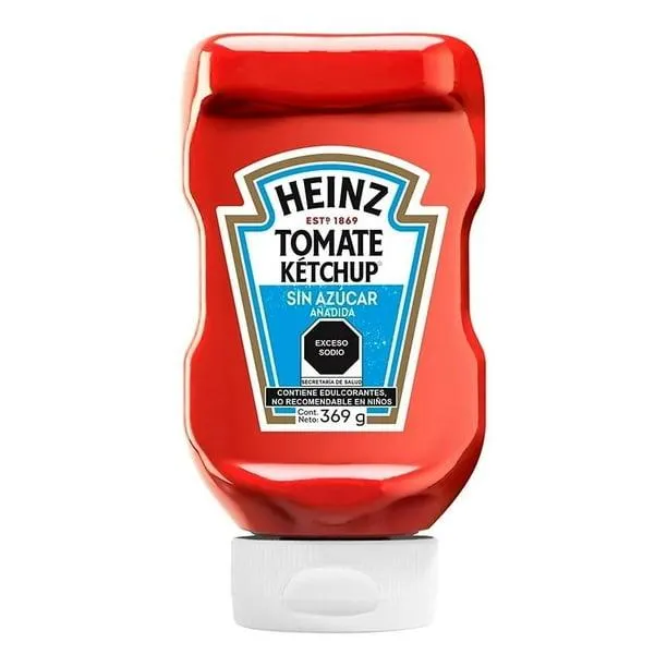 Catsup Heinz reducida en azúcar 369 g