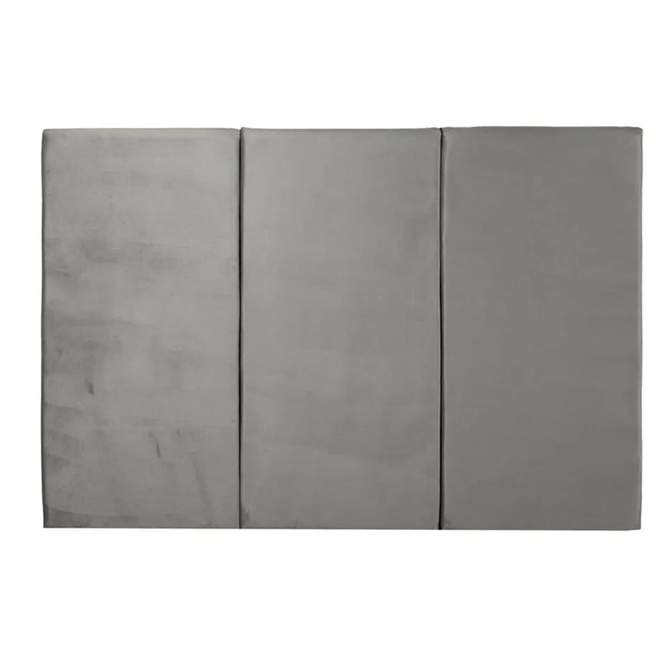 Juego de 3 paneles para cabecera modular matrimonial / queen size Lunaria - Gris Obscuro