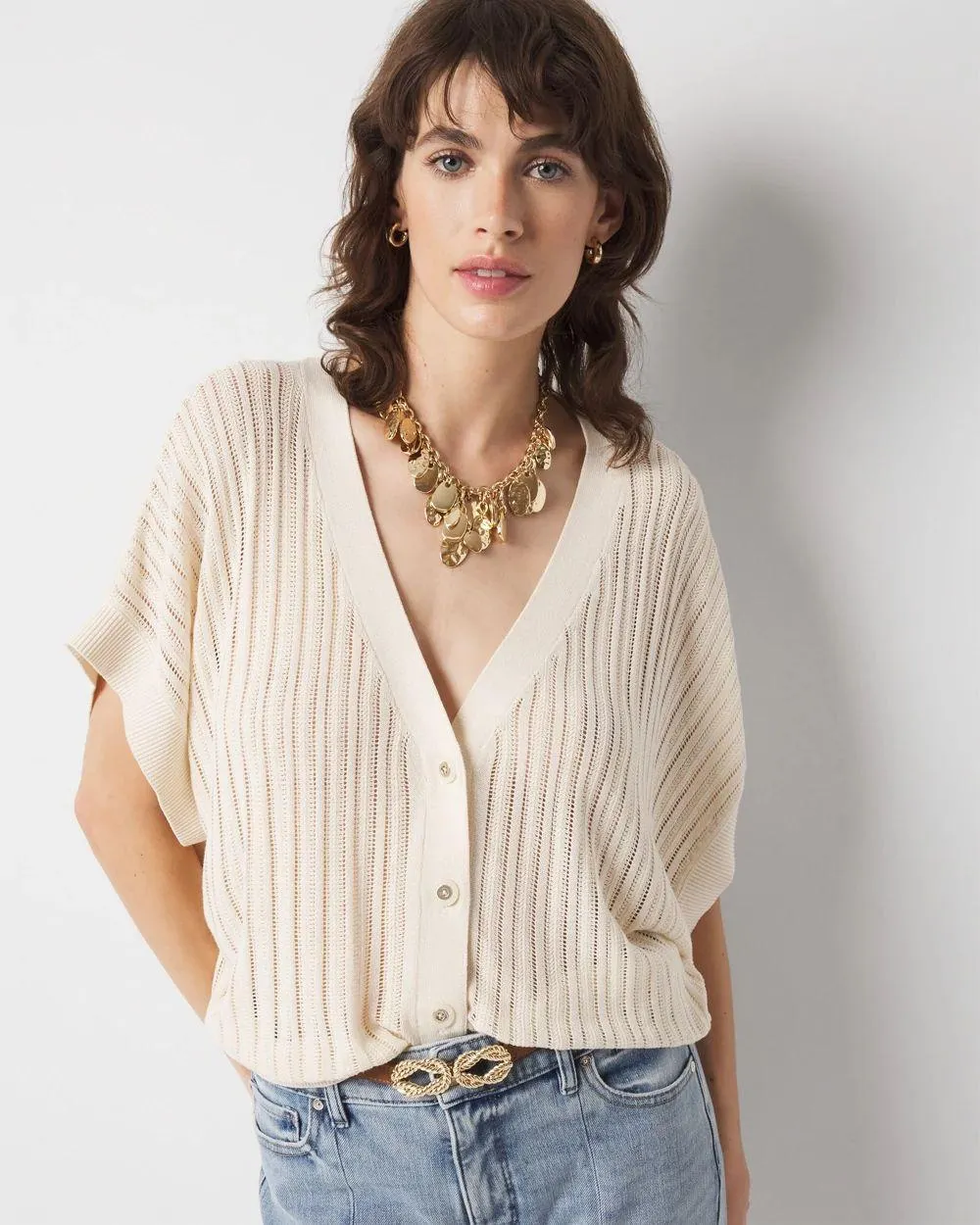 Kimono Sleeve Cardigan Sweater