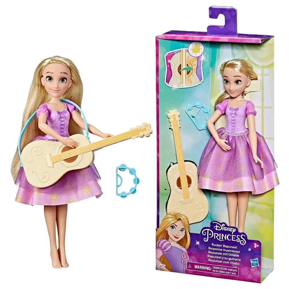 Muñeca para Niña de la Princesa Rapunzel y su Guitarra Disney de Hasbro F3391