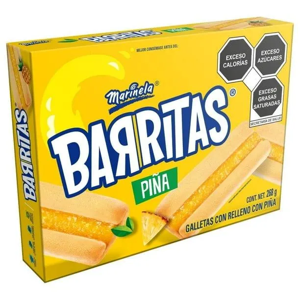 Barritas Marinela con relleno sabor piña 268 g