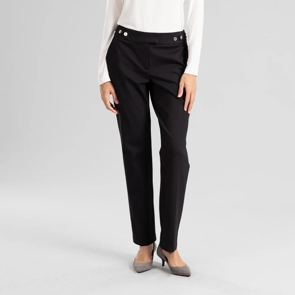 Pantalón Straight Botones