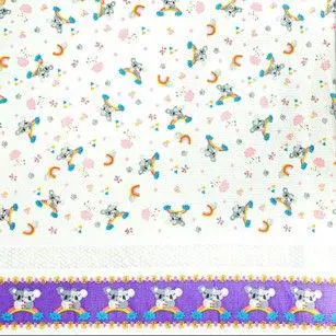 Cortina Sevilla Infantil Koalas Morado