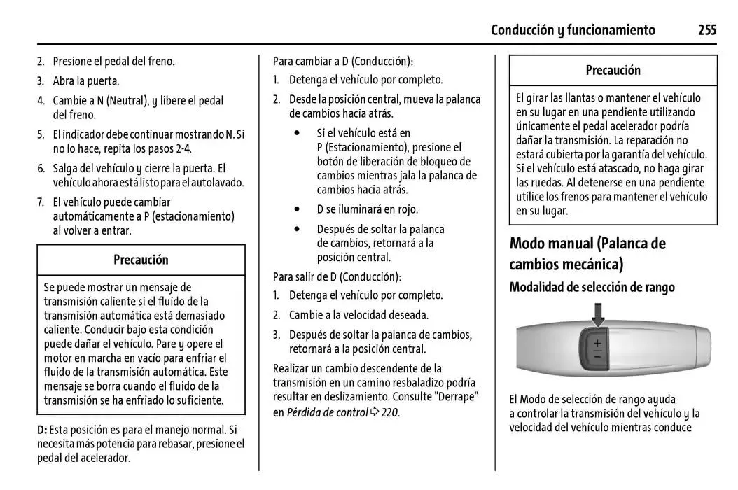 Catálogo de Cheyenne 2025 Manual del propietario 22 de enero al 31 de diciembre 2025 - Pagina 256