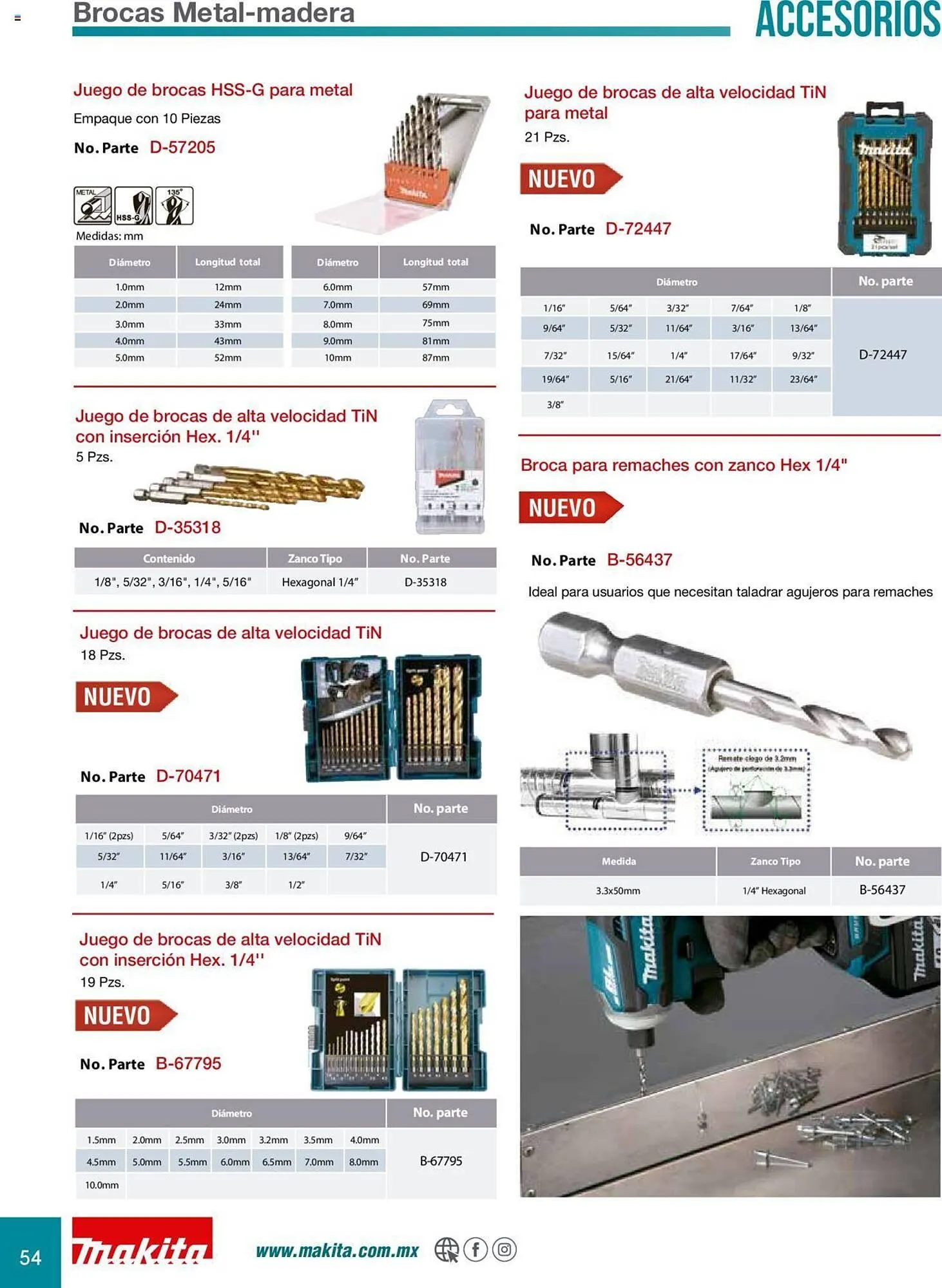 Catálogo de Catálogo Makita 8 de julio al 31 de diciembre 2025 - Pagina 54