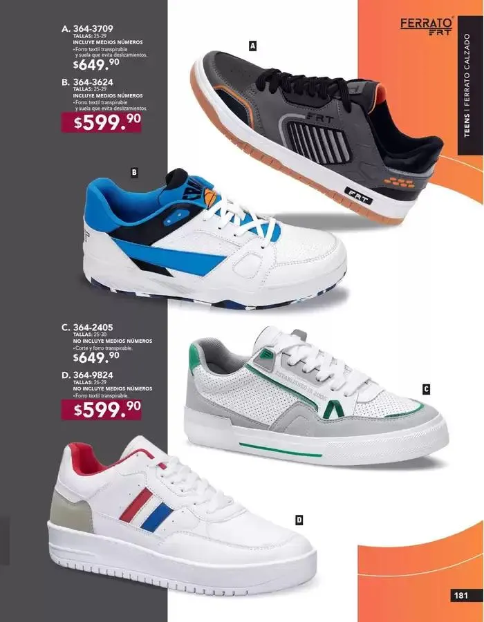 Catálogo de ANDREA | CALZADO CABALLERO 26 de enero al 24 de mayo 2025 - Pagina 181