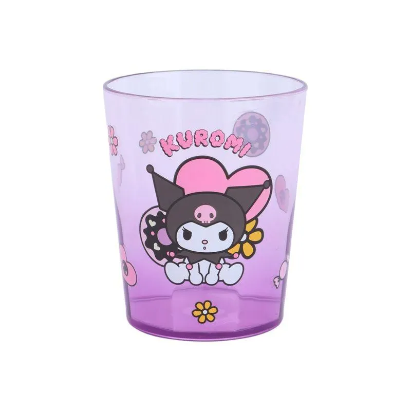 Vaso Para Baño Sanrio Kuromi Plástico Morado Degradado