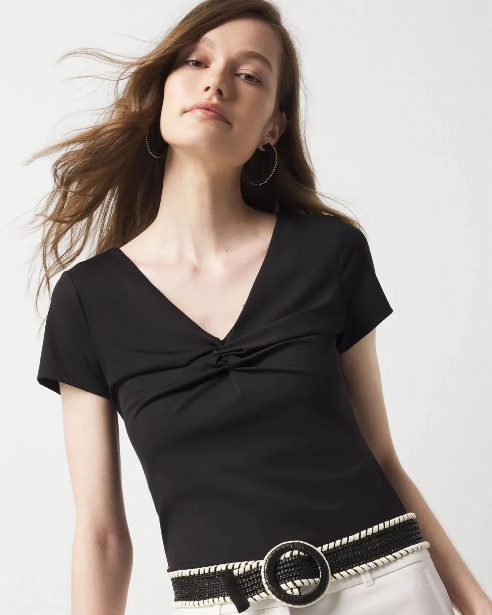 WHBM FORME ™ All Ways Stretch Twist Front Tee