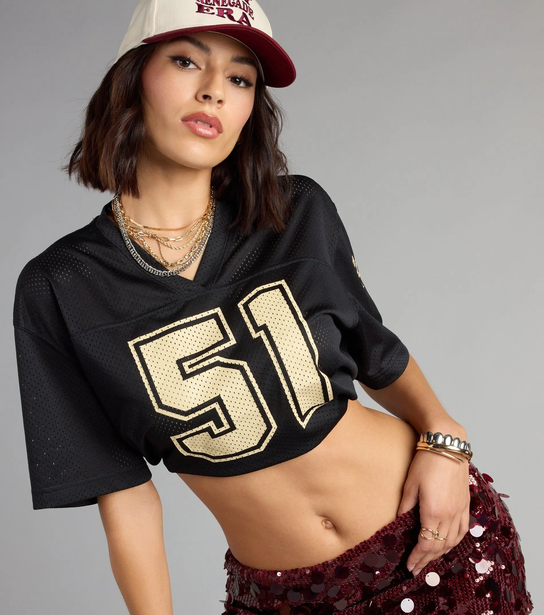 Fan Fave Florida State® Cropped Jersey Top