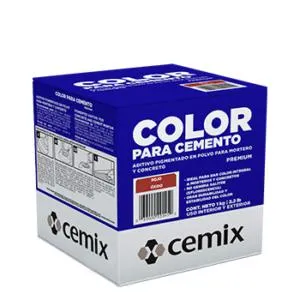Color para cemento CEMENCROM color rojo oxido 1 kg Cemix