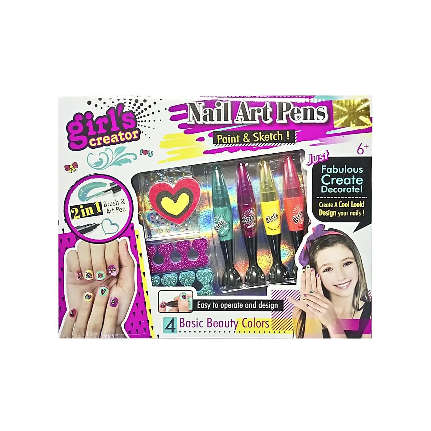 Set de Arte para Uñas 2 en 1 Brush & Art pen Fashion