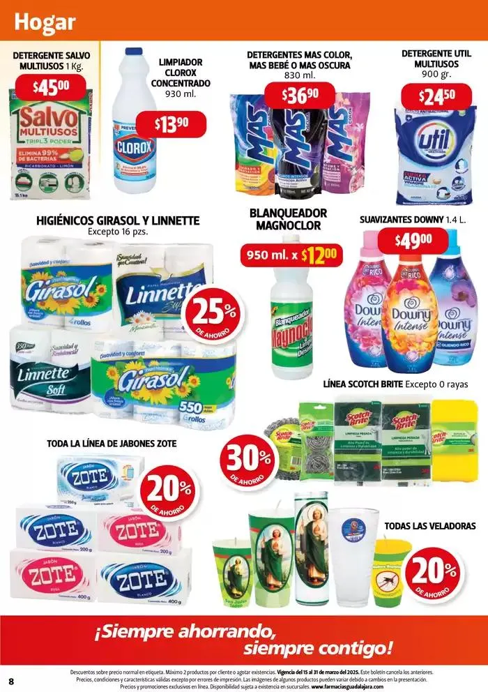Catálogo de Boletín Farmacias Guadalajara! 15 de marzo al 31 de marzo 2025 - Pagina 8